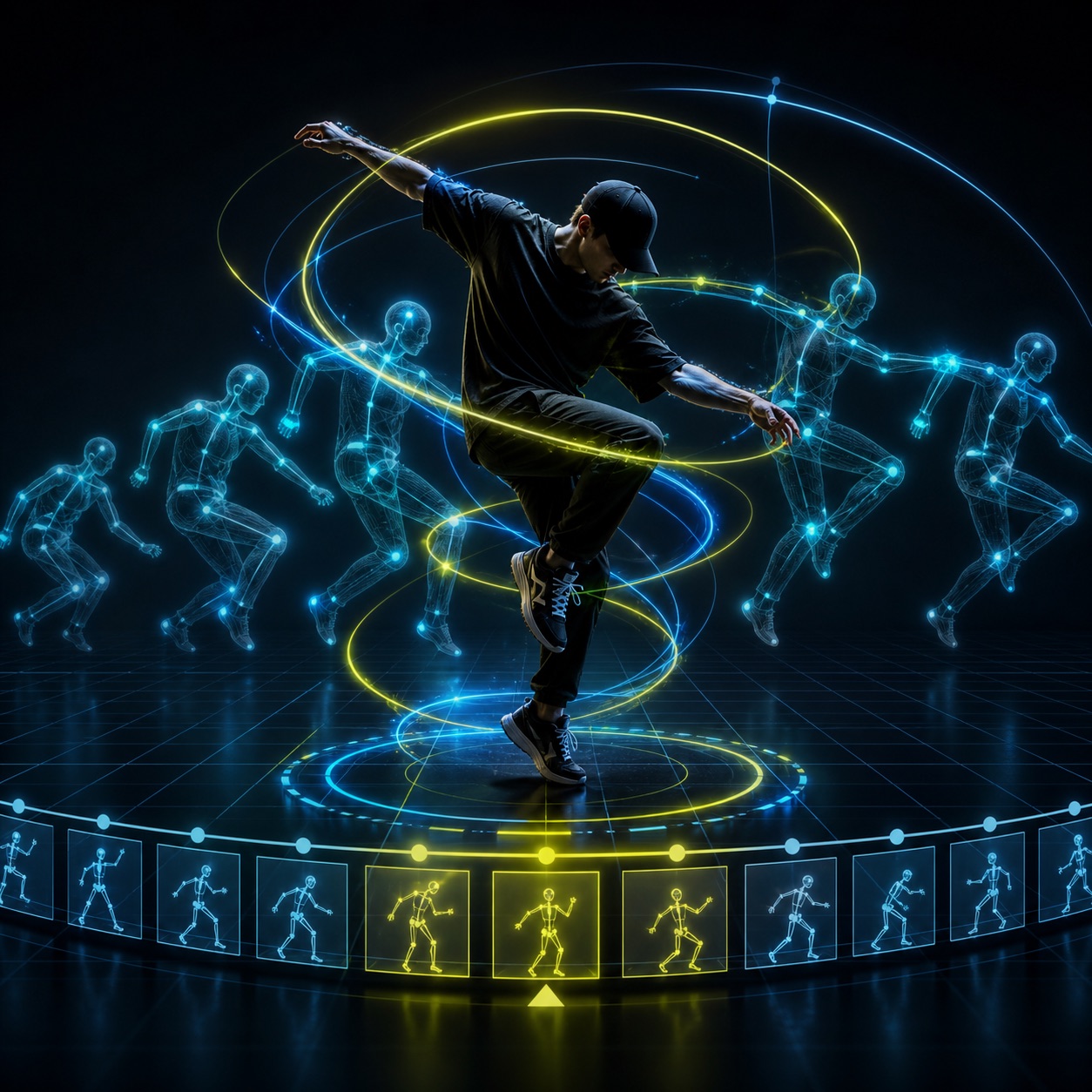 AI choreography frame