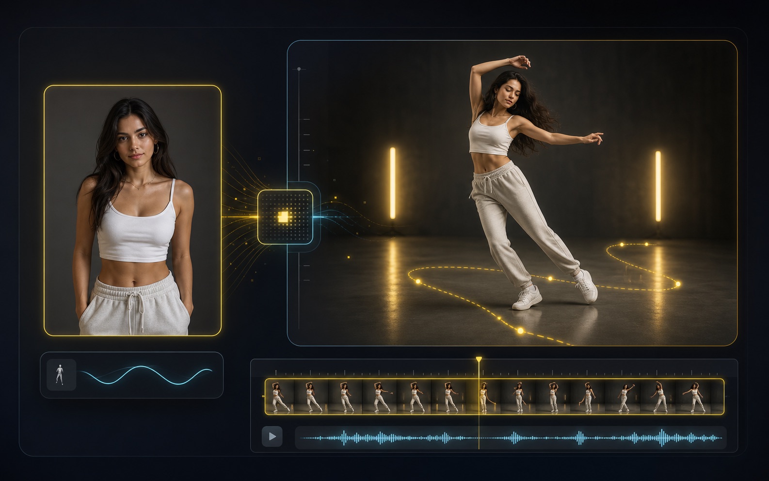AI choreography preview